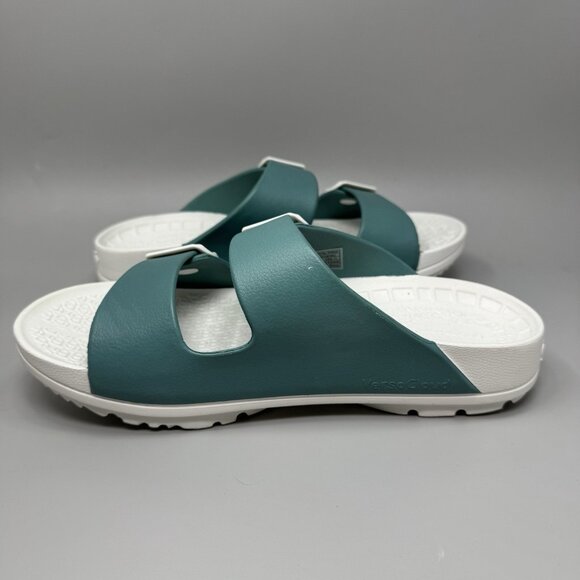 Gravity Defyer Gdefy Upbov Sandals Slides 2 Strap Teal Rubber 9 Mens / 11 Womens